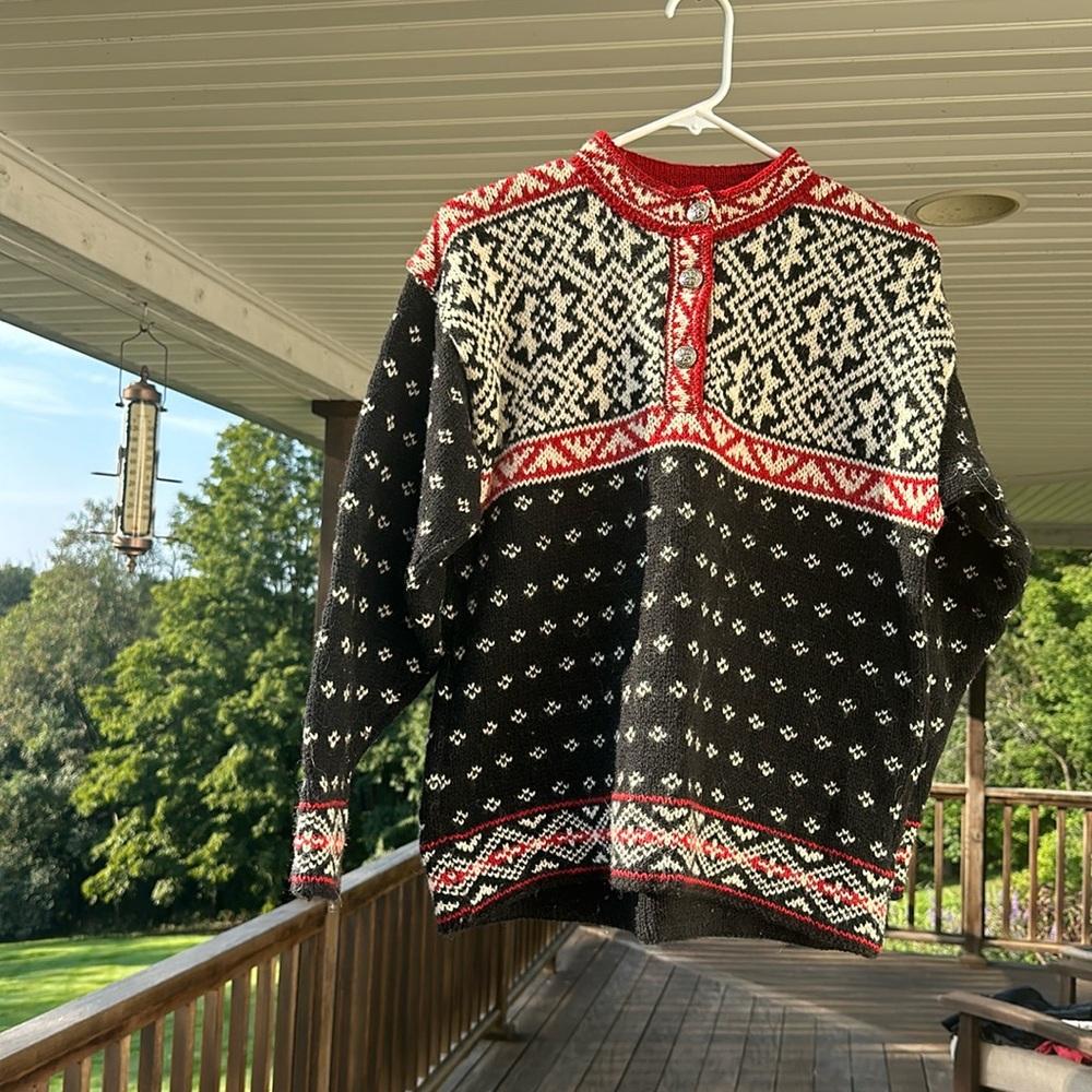 L.L. Bean women’s signature classic ragg wool sweater..